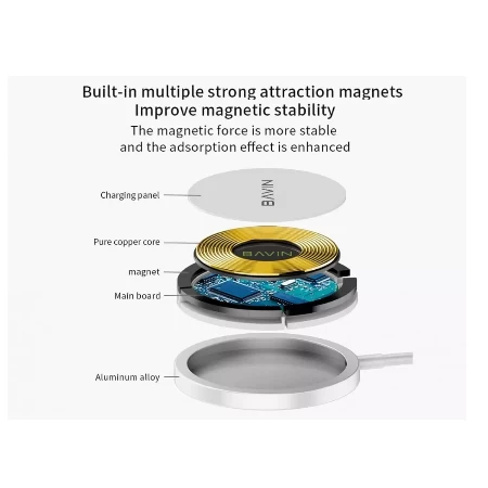 Bavin bežični punjač 15W Magnetic - CB-215