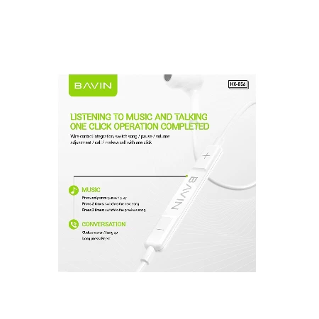 Bavin slušalice Lightning bela - HX856