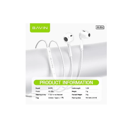 Bavin slušalice Lightning bela - HX856