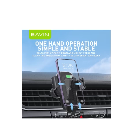 Bavin auto držač/wirelees punjač 15W - PC1035