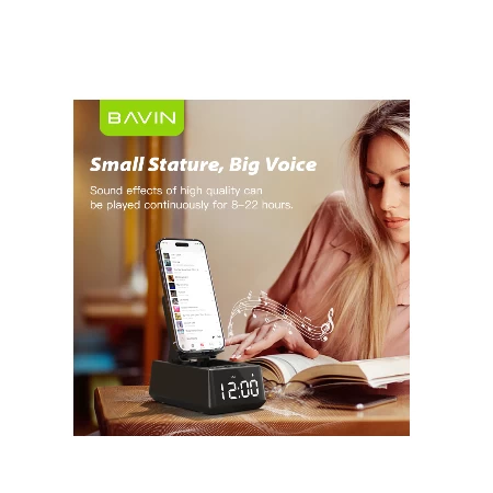 Bavin bluetooth zvučnik/stalak crna - BM-07