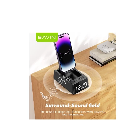 Bavin bluetooth zvučnik/stalak crna - BM-07