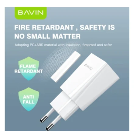 Bavin punjač 2.4A USB-A + kabl Micro bela - PC895Y