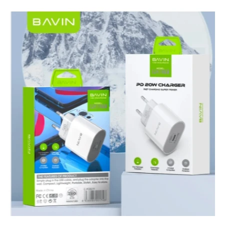 Bavin punjač 20W USB-C bela - PC851Y