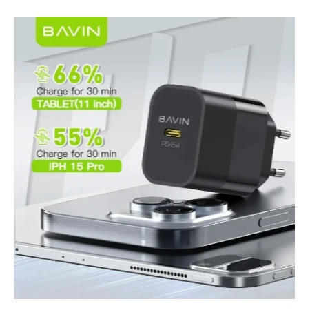 Bavin punjač  GaN 45W-PD USB-C crna - PC986Y