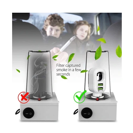 Bavin Auto punjač&sterilizator 36W PD QC3,0 2XUSB + kabl type-C bela - PC285