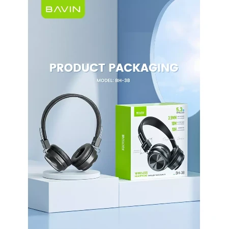 Bavin Wireless slušalice crna - BH-38