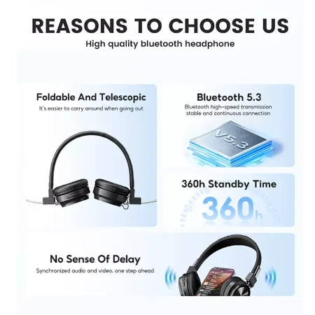 Bavin Wireless slušalice crna - BH-38