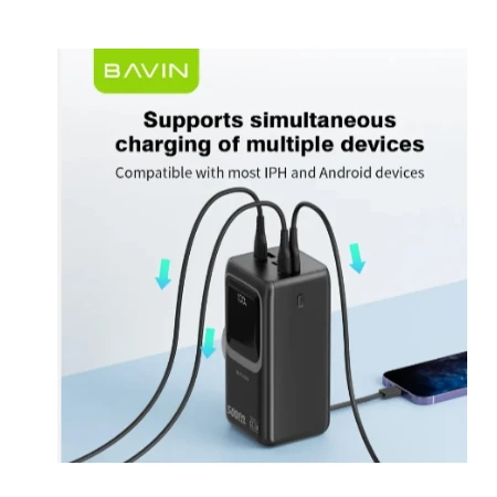 Bavin Power bank 50000mAh 22.5W PD20W bela - PC1032S
