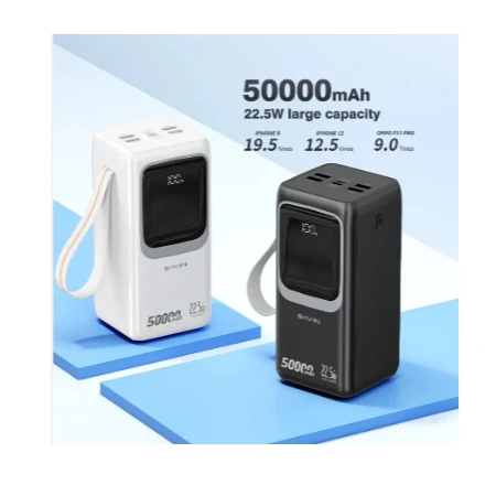 Bavin Power bank 50000mAh 22.5W PD20W bela - PC1032S