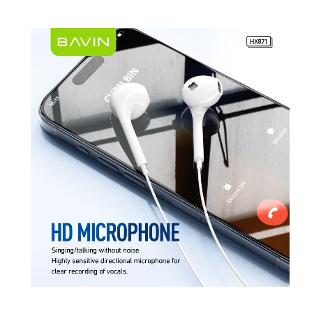 Bavin slušalice Type-C bela - HX871