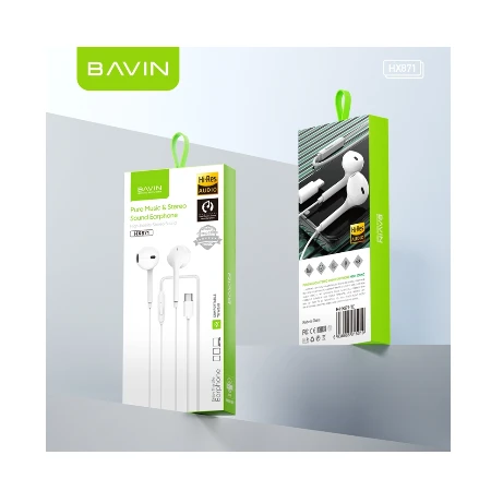 Bavin slušalice Type-C bela - HX871
