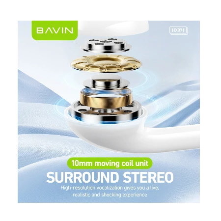 Bavin slušalice Type-C bela - HX871