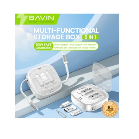 Bavin Multifunkcionalni box Type C 60W (Type C, Lightning,Micro) - CB315