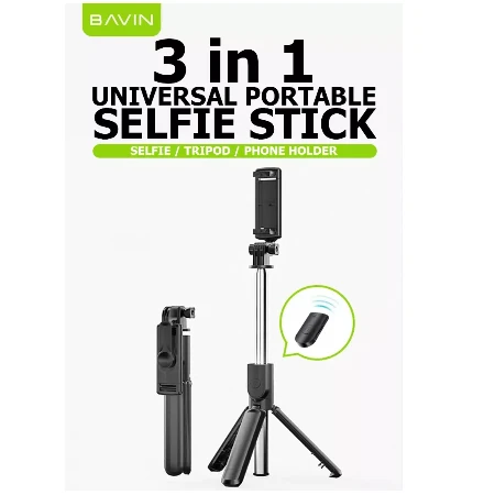 Bavin wireless selfi tripod štap crna - AP-09