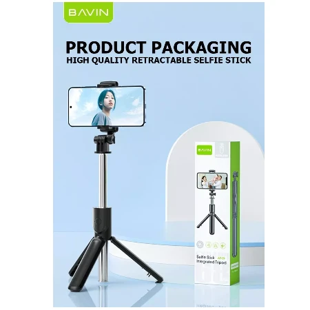 Bavin wireless selfi tripod štap crna - AP-09