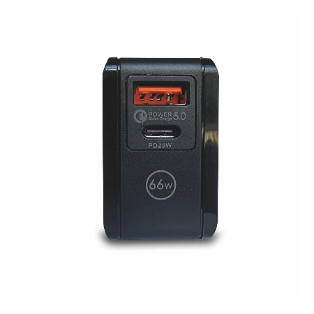 Bavitel punjač 66W Usb A+ Type C crna  KeKe F012 / WUW-T66