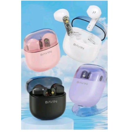 Bavin Wireless earphone B61 slušalice bela - BA-61