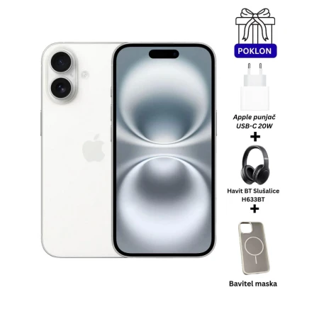 Apple iPhone 16 128GB bela