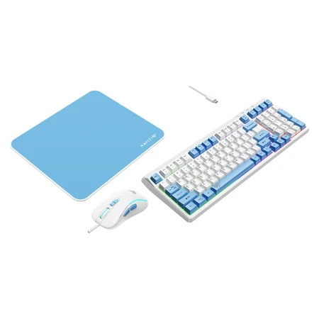 Havit gejming kombo 3u1 KB897CM belo-plava