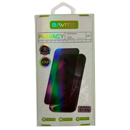 iPhone 17 Pro  Privacy  Bavitel zaštitno staklo- 9H Strong Hardness Anti-Scratch