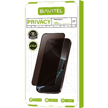 iPhone 17 Pro Max  Privacy  Bavitel zaštitno staklo- 9H Strong Hardness Anti-Scratch