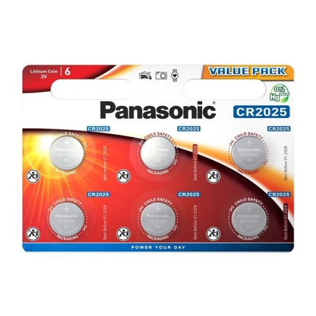 Panasonic baterije Litijum CR-2025 L/6bp