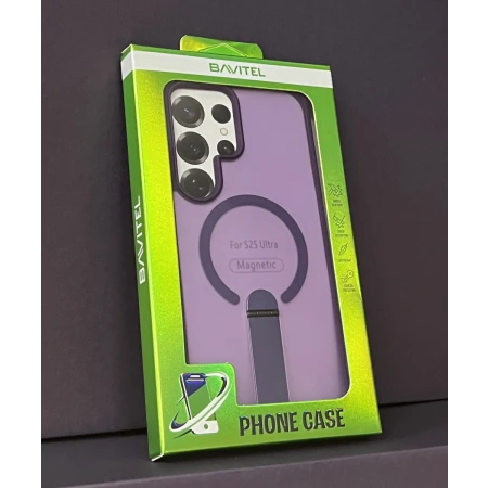 Samsung S25 Ultra Bavitel MagSafe sa naslonom ljubičasta