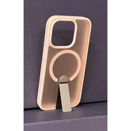 iPhone 15 Pro Bavitel MagSafe sa naslonom pink