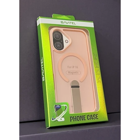 iPhone 16 Bavitel MagSafe sa naslonom pink