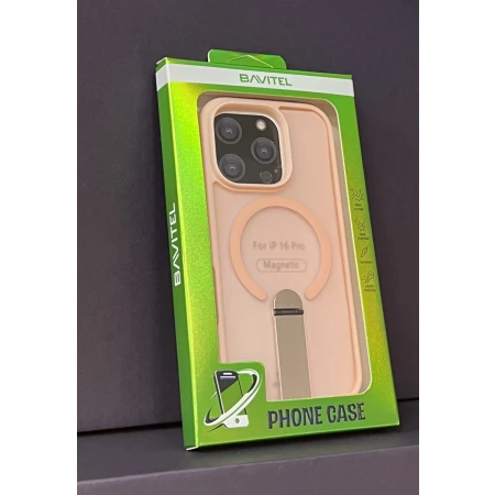 iPhone 16 Pro Bavitel MagSafe sa naslonom pink