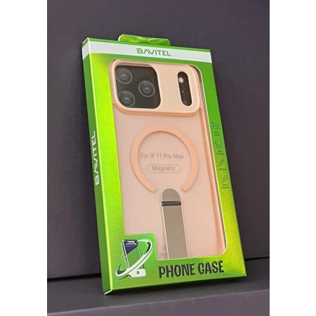 iPhone 17 Pro Max Bavitel MagSafe sa naslonom pink