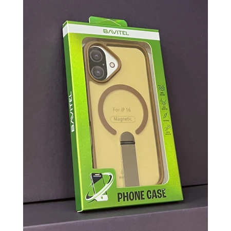 iPhone 16 Bavitel MagSafe sa naslonom braon