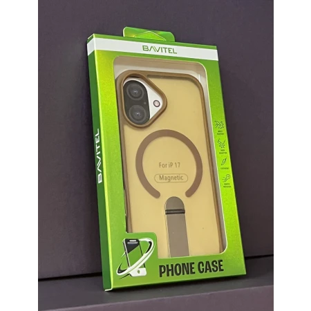 iPhone 17 Bavitel MagSafe sa naslonom braon