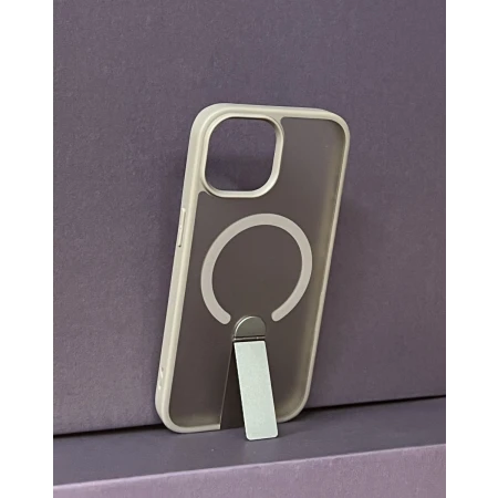 iPhone 15 Bavitel MagSafe sa naslonom siva