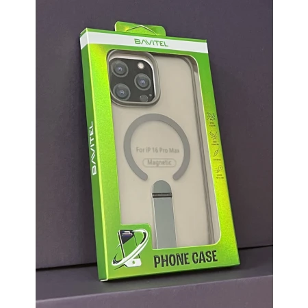 iPhone 16 Pro Max Bavitel MagSafe sa naslonom siva