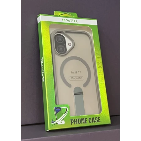 iPhone 17 Bavitel MagSafe sa naslonom siva