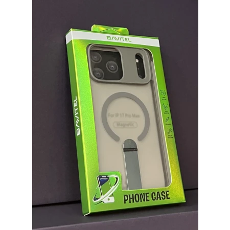 iPhone 17 Pro Max Bavitel MagSafe sa naslonom siva