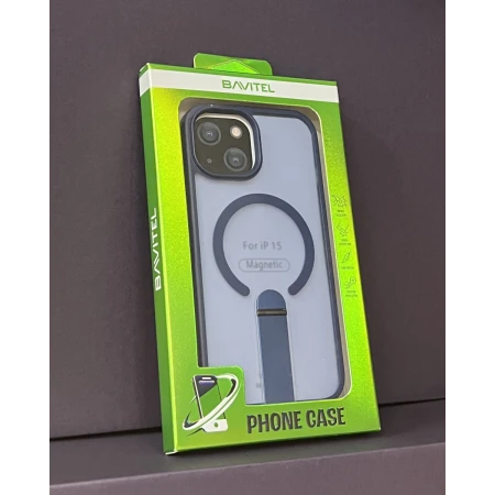 iPhone 15 Bavitel MagSafe sa naslonom plava