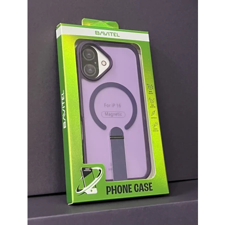 iPhone 16 Bavitel MagSafe sa naslonom ljubičasta