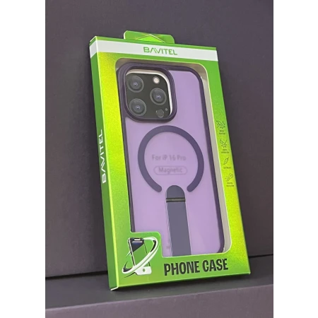 iPhone 16 Pro Bavitel MagSafe sa naslonom ljubičasta