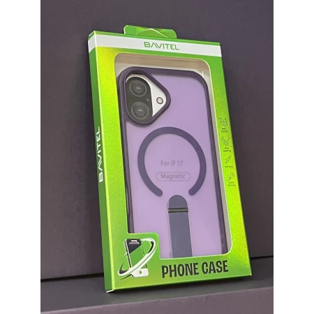 iPhone 17 Bavitel MagSafe sa naslonom ljubičasta