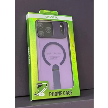 iPhone 17 Pro Max Bavitel MagSafe sa naslonom ljubičasta