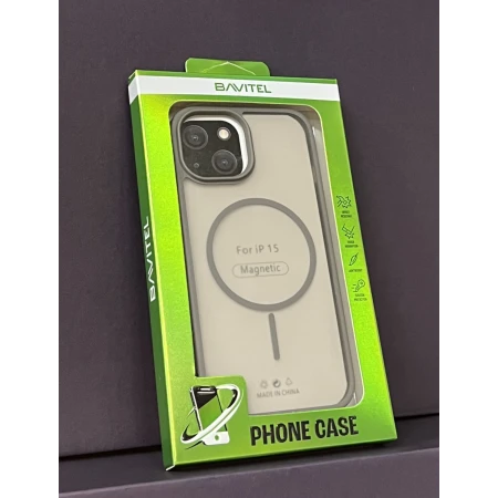 iPhone 15 Bavitel MagSafe siva