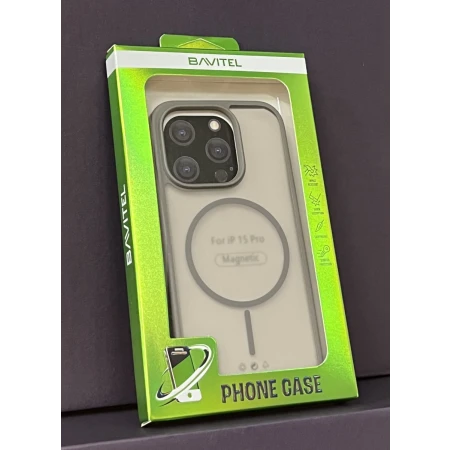 iPhone 15 Pro Bavitel MagSafe siva