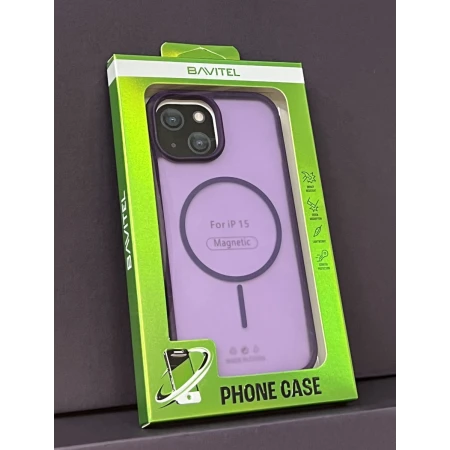 iPhone 15 Bavitel MagSafe ljubičasta