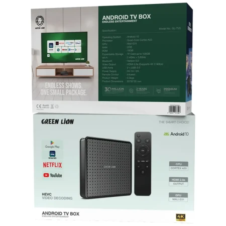Green Lion Smart Tv box Android 10 4K sa daljinskim